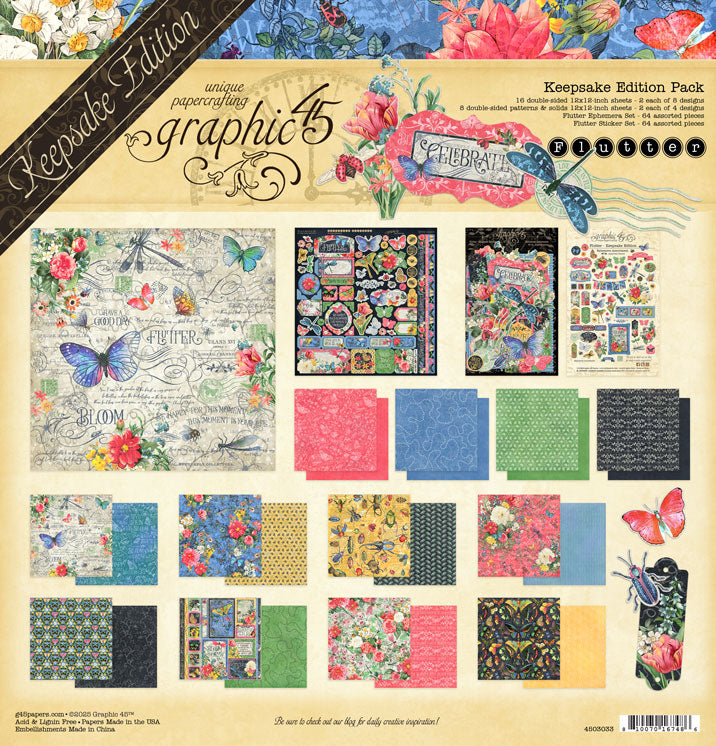 Graphic 45 Flutter - Keepsake Edition